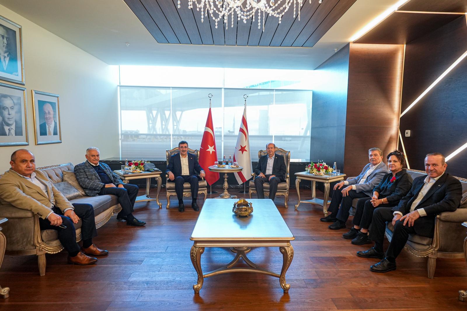TC Cumhurbaşkanı Yardımcısı Yılmaz,  KKTC’den ayrıldı